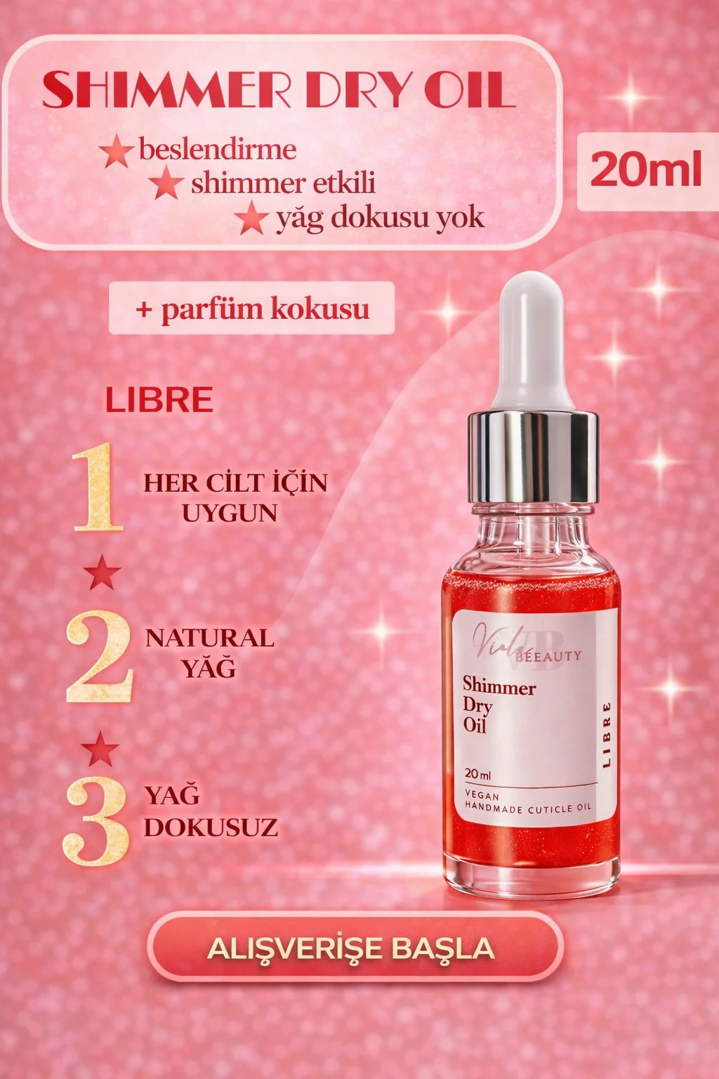 KURU YAĞ #LIBRE 20ML - SHIMMER DRY OIL