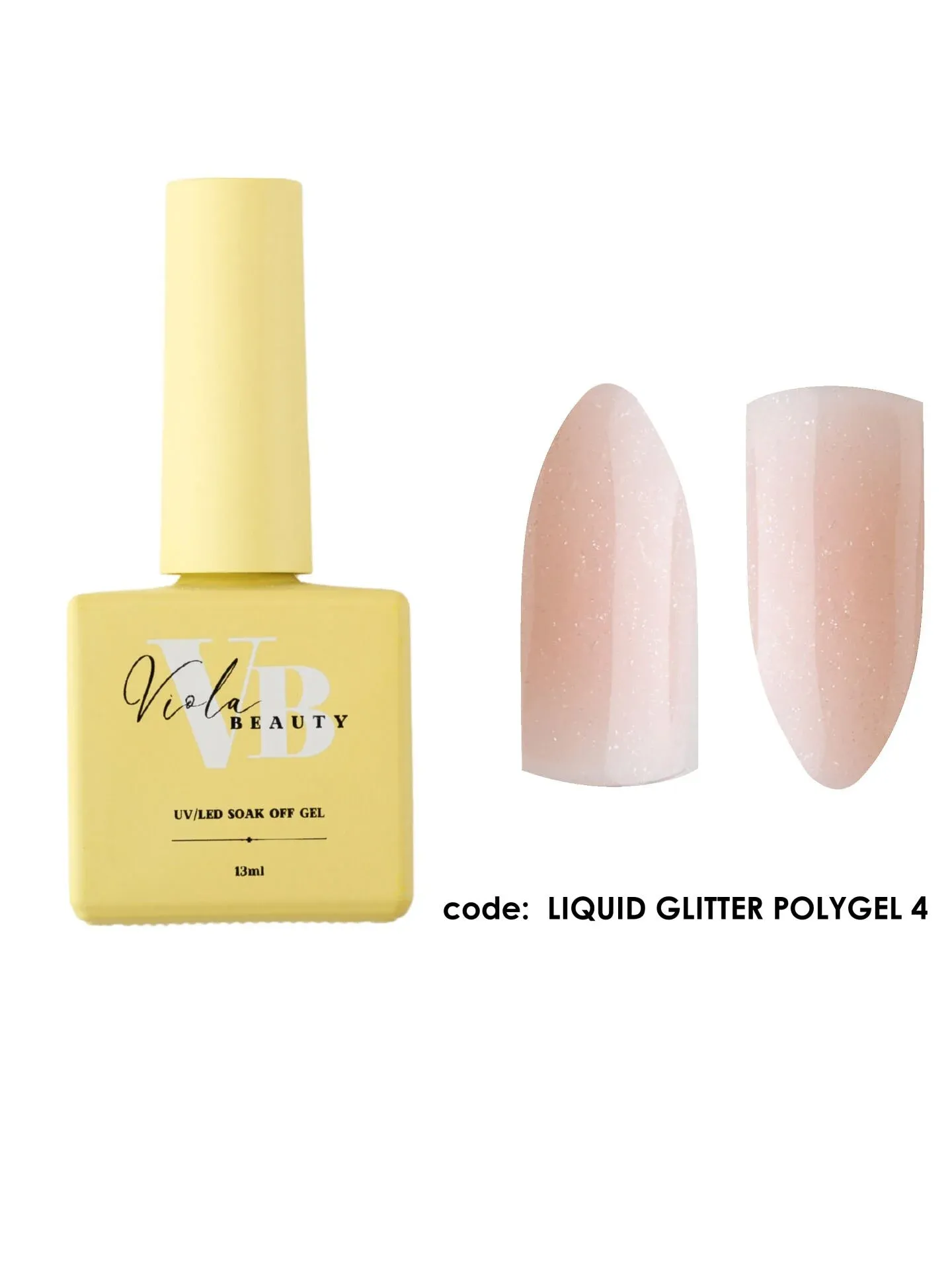 Liquid Poly Jel Glitter #0004 - Güçlendirme İçin Uygun Simli Jel
