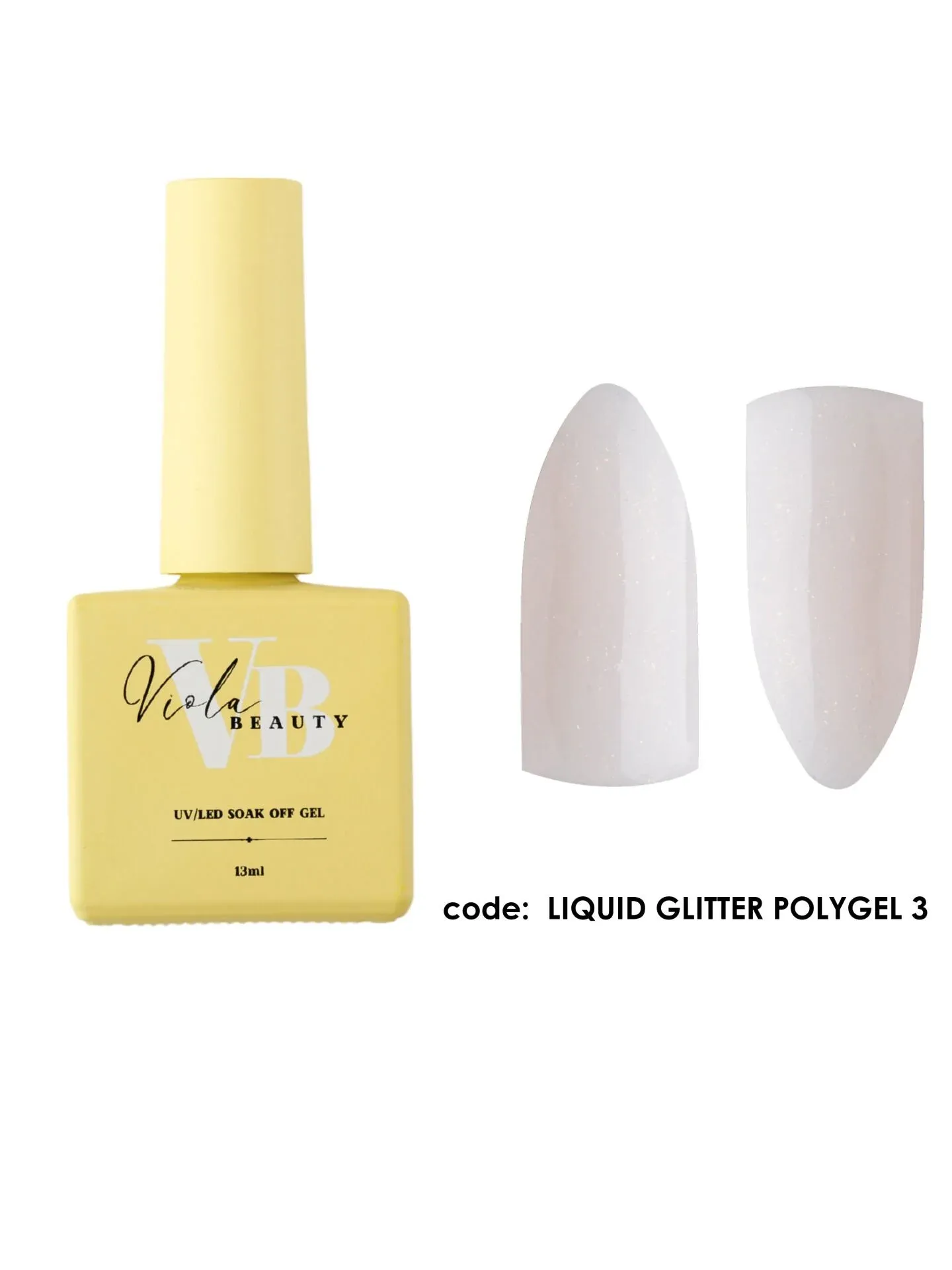 Liquid Poly Jel Glitter #0003 - Güçlendirme İçin Uygun Simli Jel
