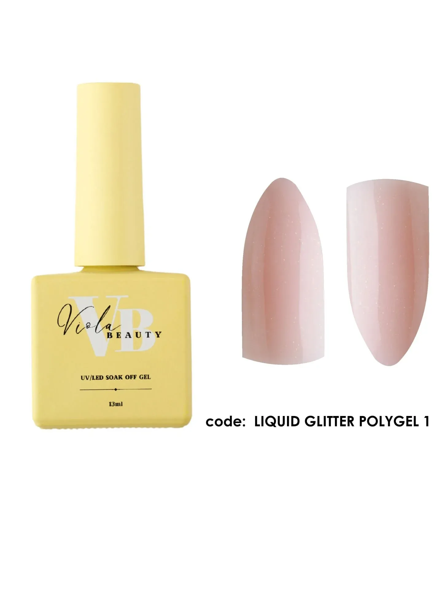 Liquid Poly Jel Glitter #0001 - Güçlendirme İçin Uygun Simli Jel